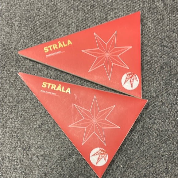 Ikea STRALA Star pendant lamp shades Jennifer Idrizi 28 " 304.089.36 - NEW Red - Picture 1 of 8